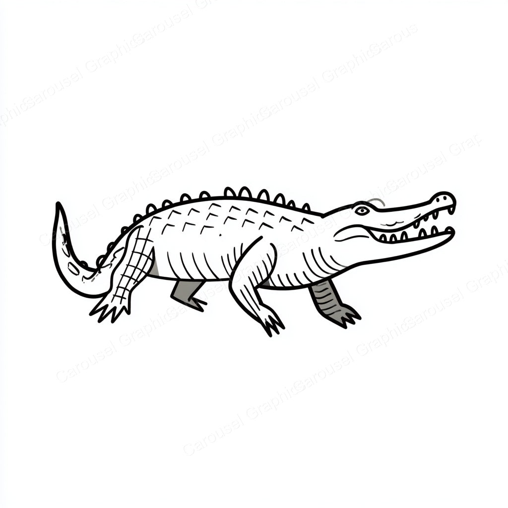 Alligator Vector Graphic preview