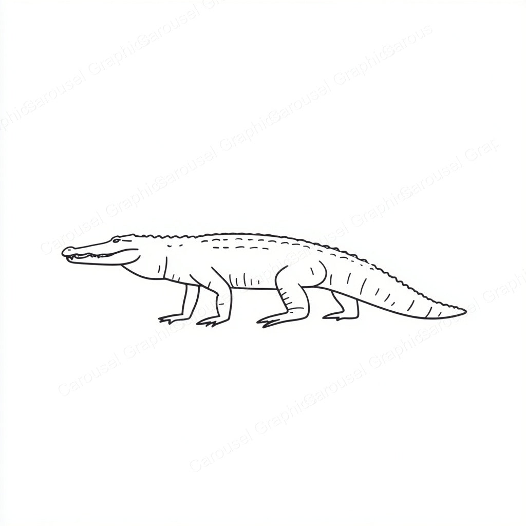 Alligator Vector Graphic preview