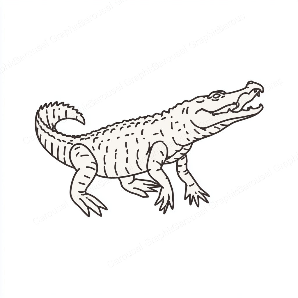 Alligator Vector Graphic preview