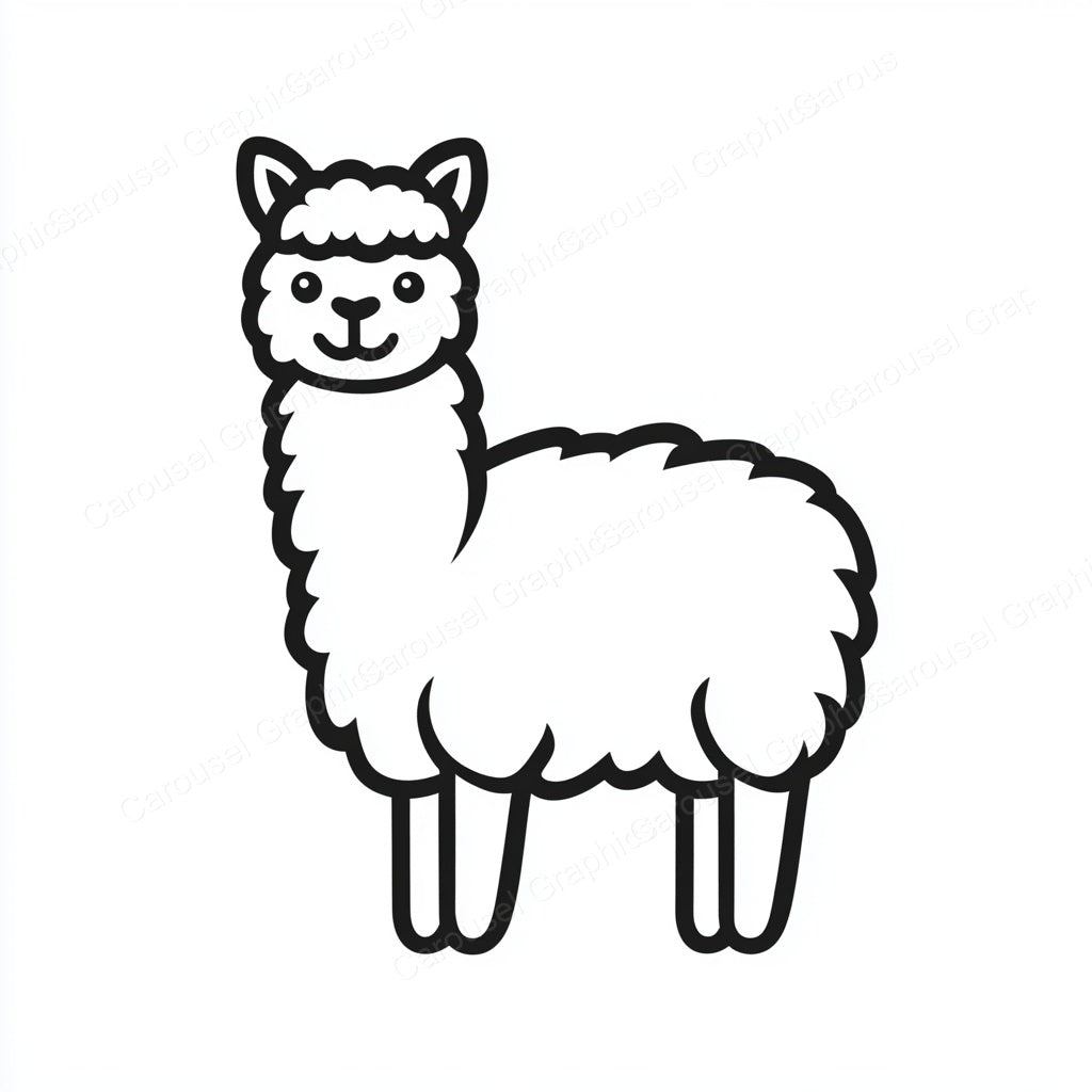 Alpaca Vector Graphic preview