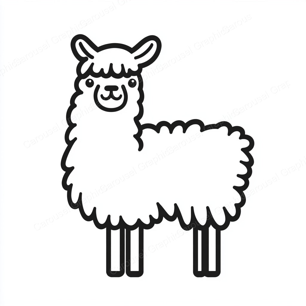 Alpaca Vector Graphic preview