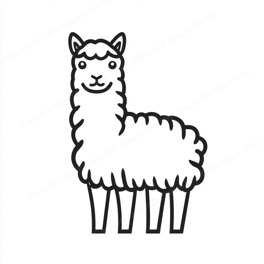 Alpaca Vector Graphic preview
