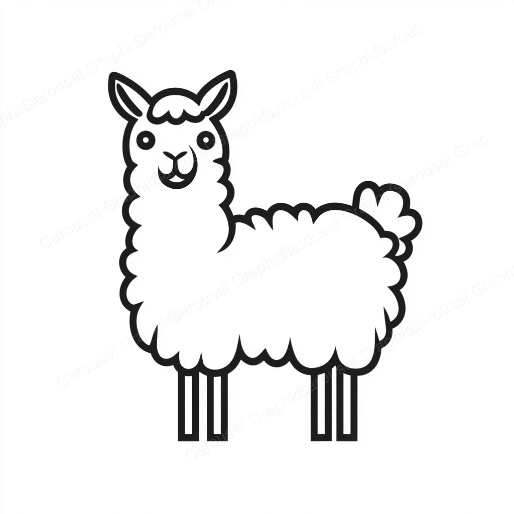Alpaca Vector Graphic preview