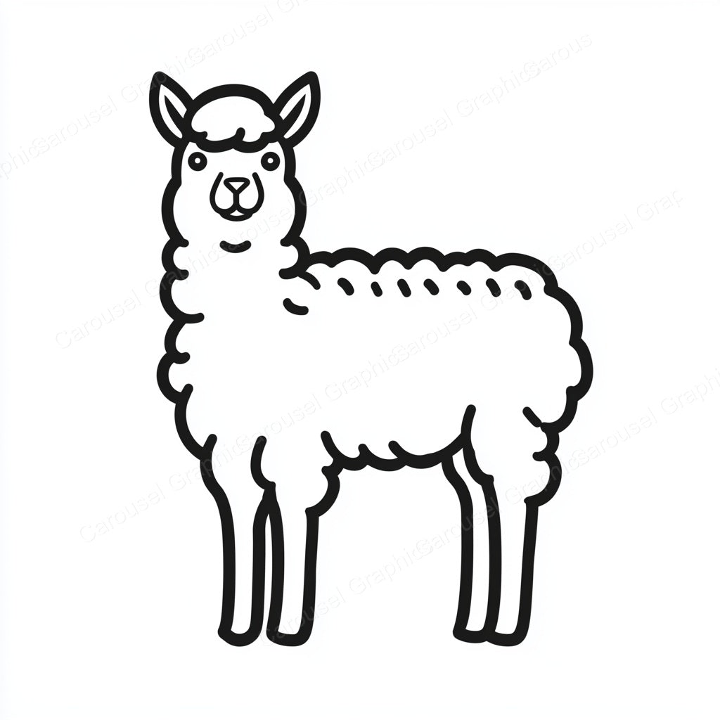 Alpaca Vector Graphic preview