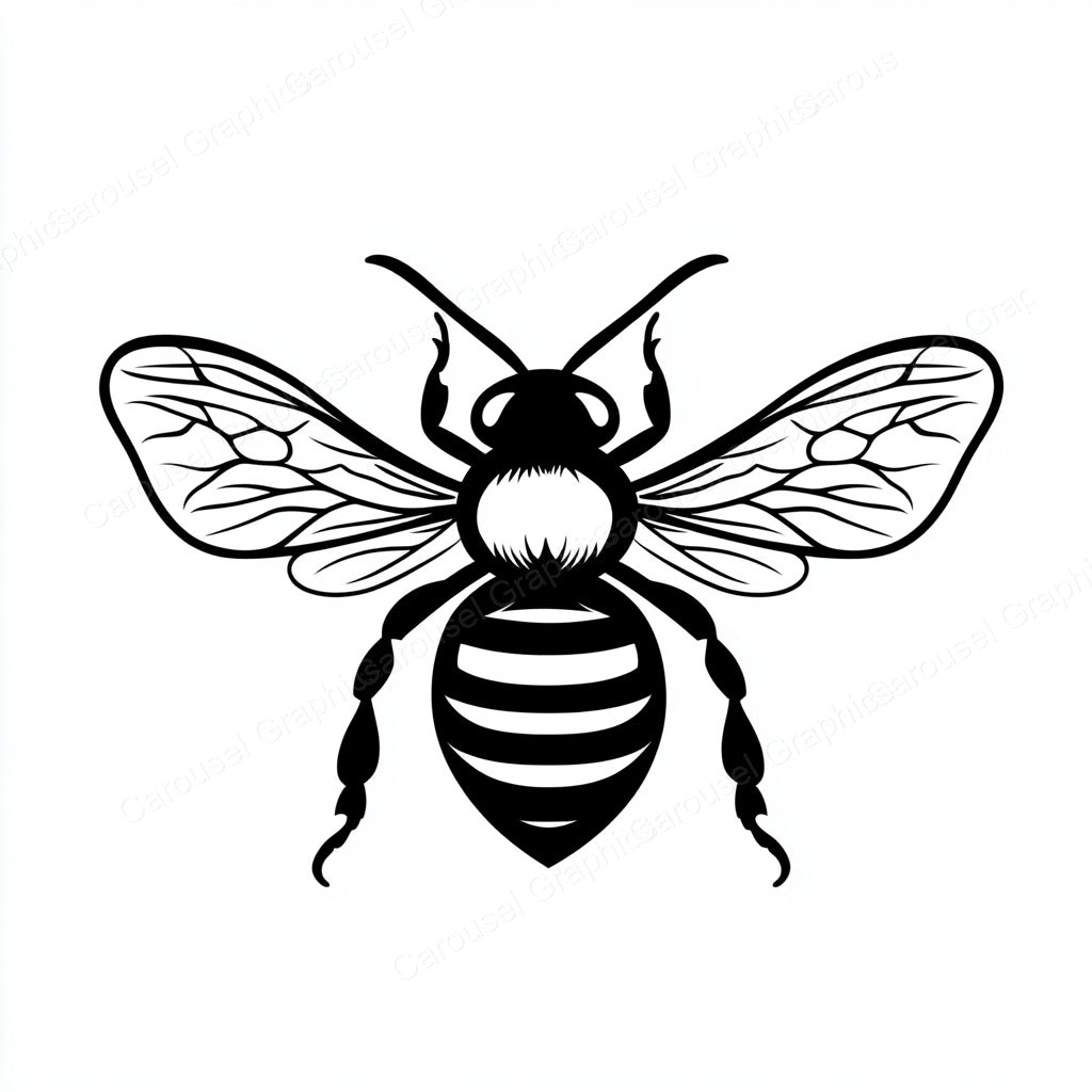 Bee Vector Graphic preview