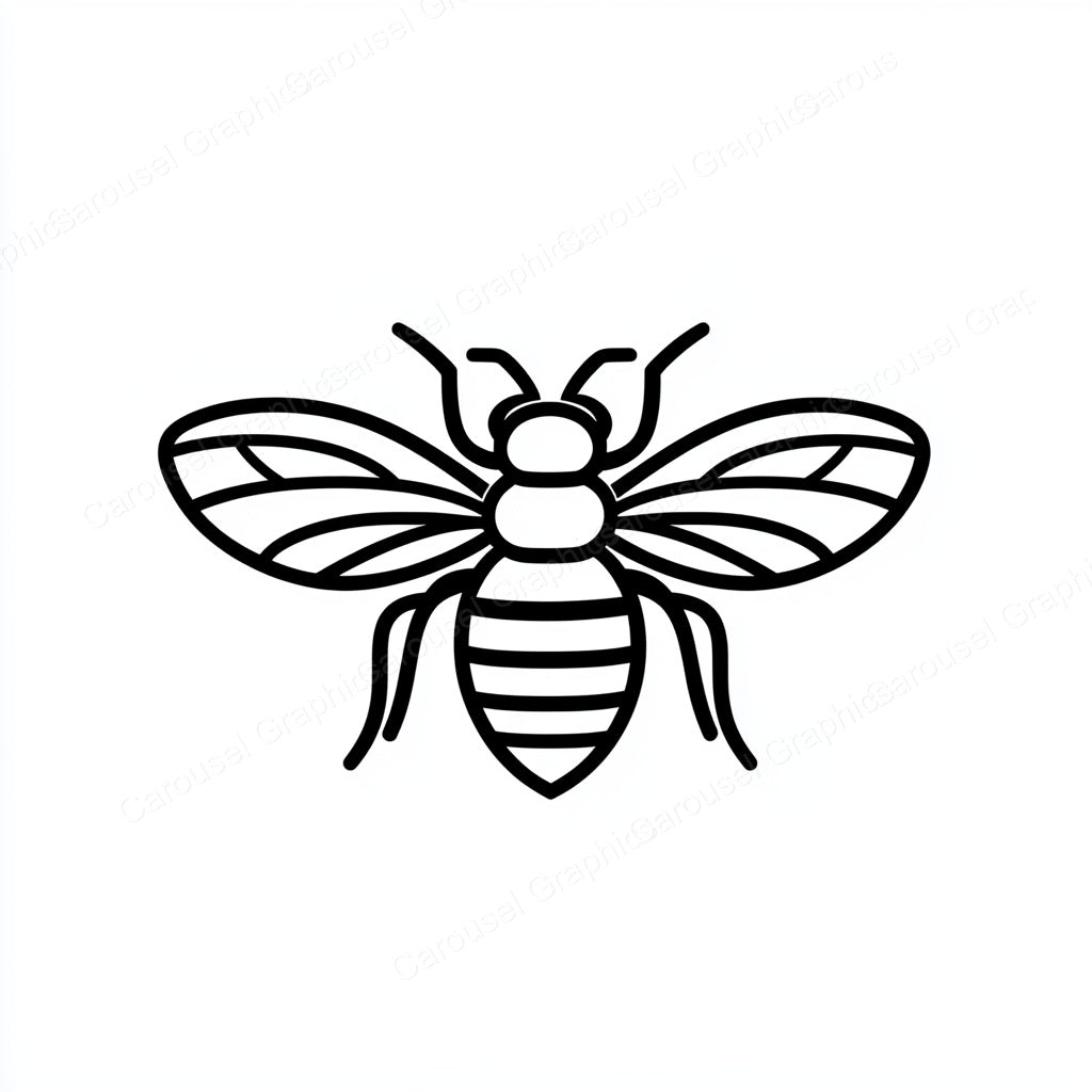 Bee Vector Graphic preview