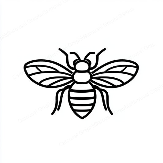 Bee Vector Graphic preview