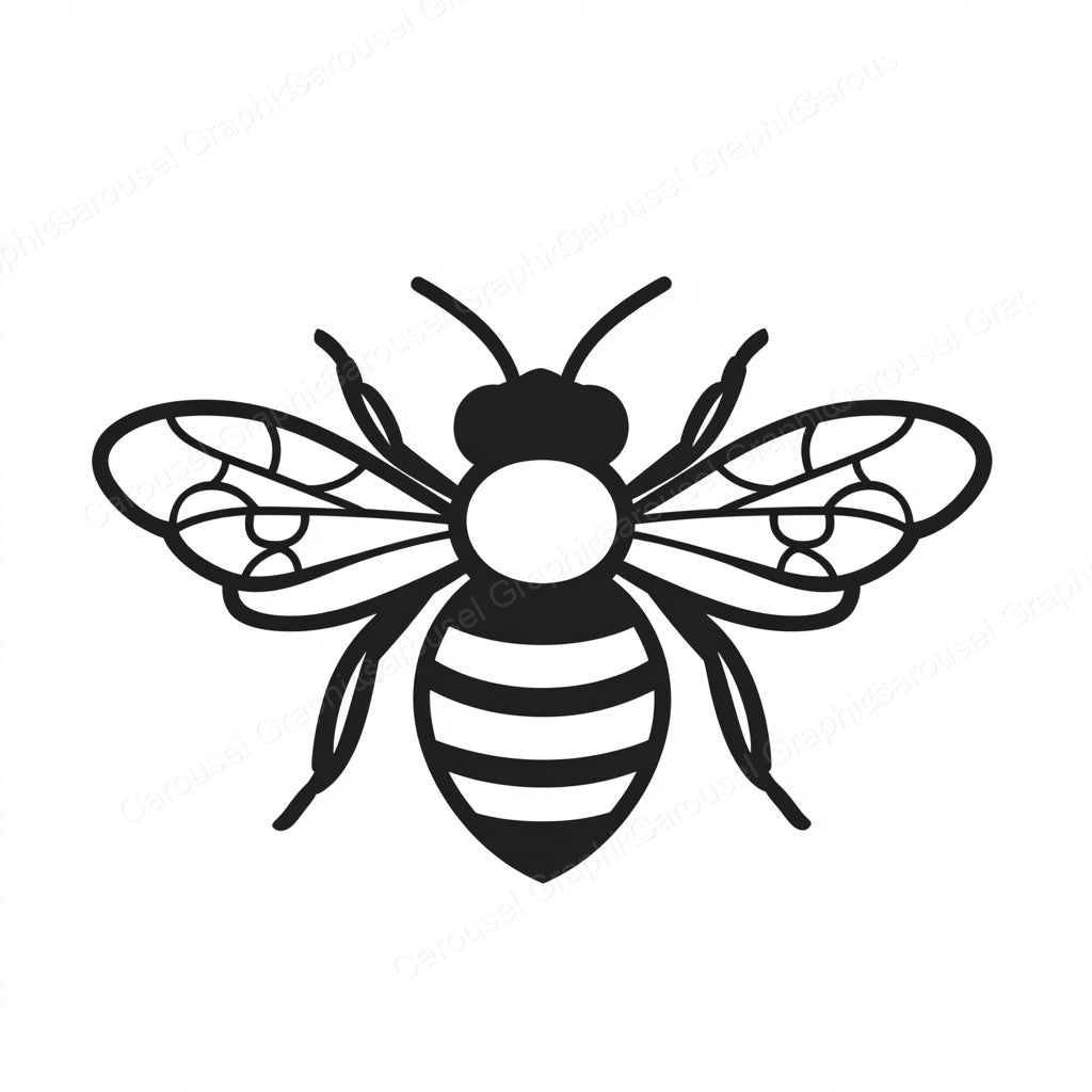 Bee Vector Graphic preview