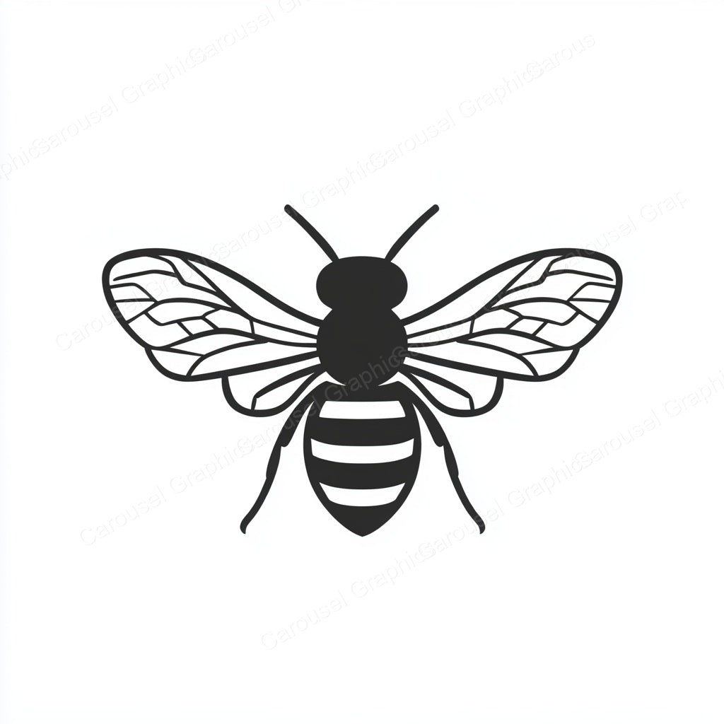Bee Vector Graphic preview