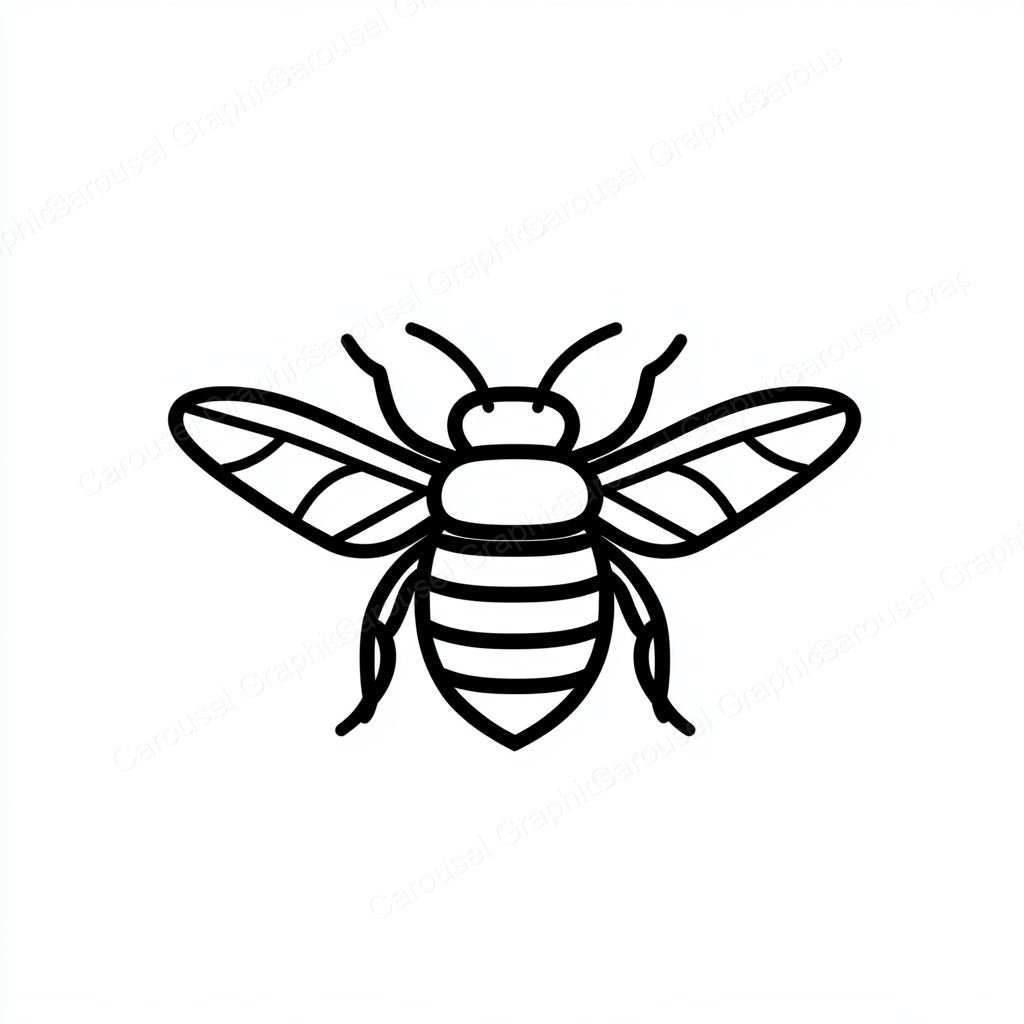 Bee Vector Graphic preview