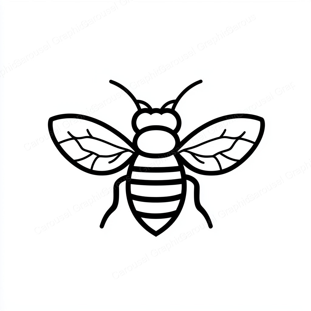 Bee Vector Graphic preview