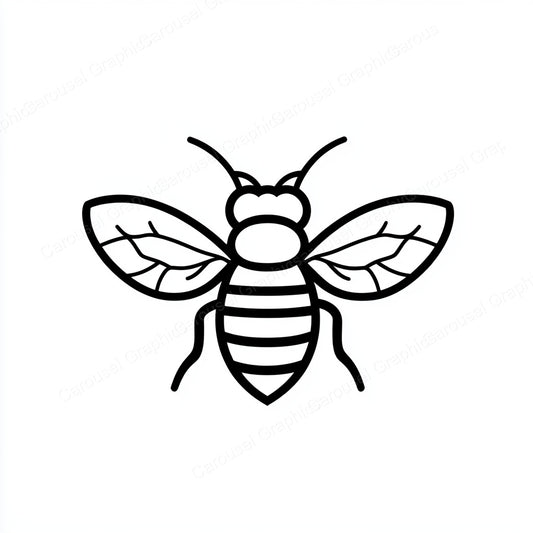 Bee Vector Graphic preview