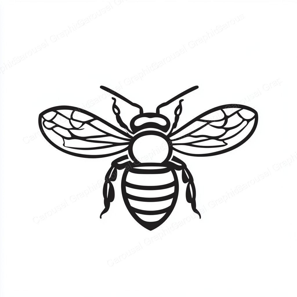 Bee Vector Graphic preview