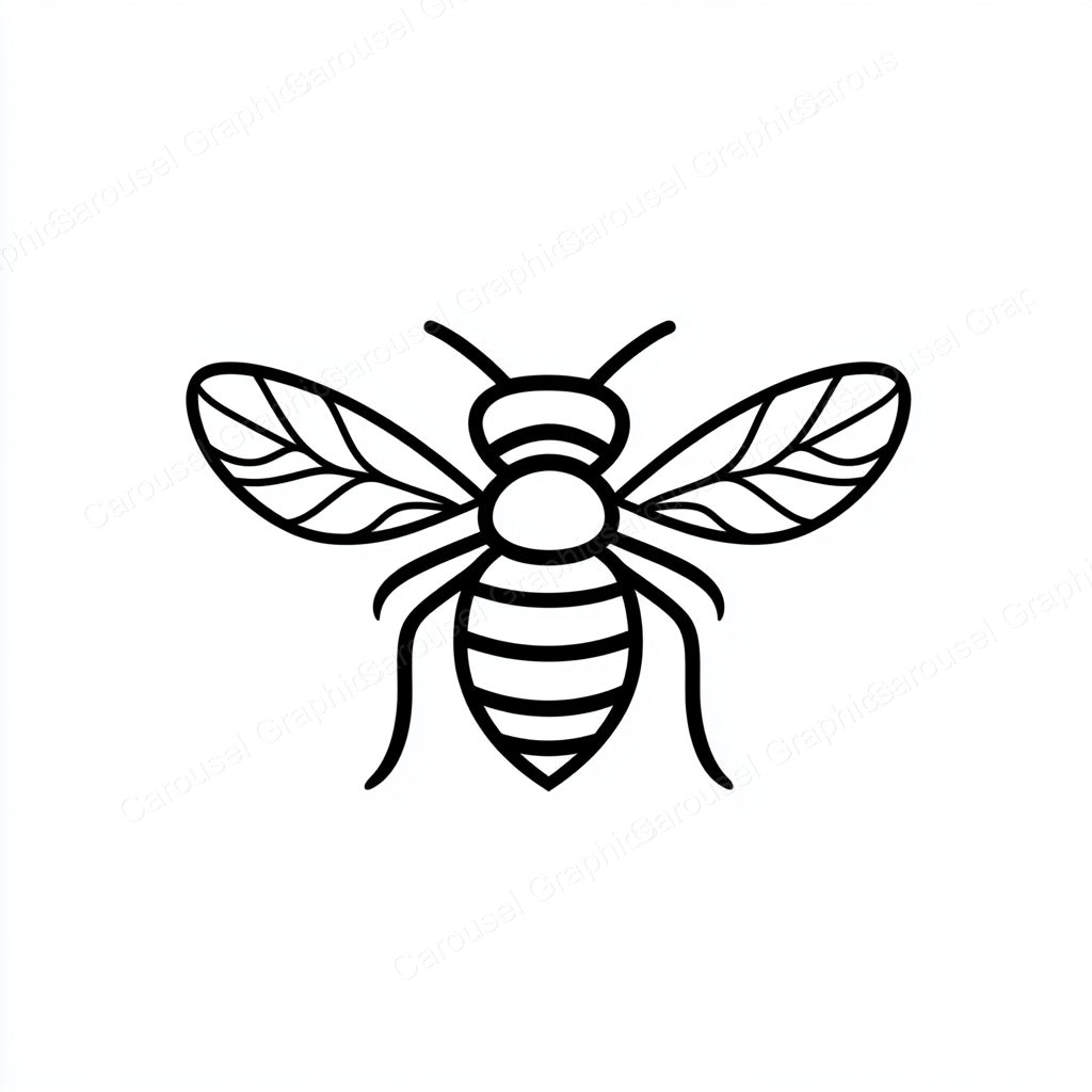 Bee Vector Graphic preview