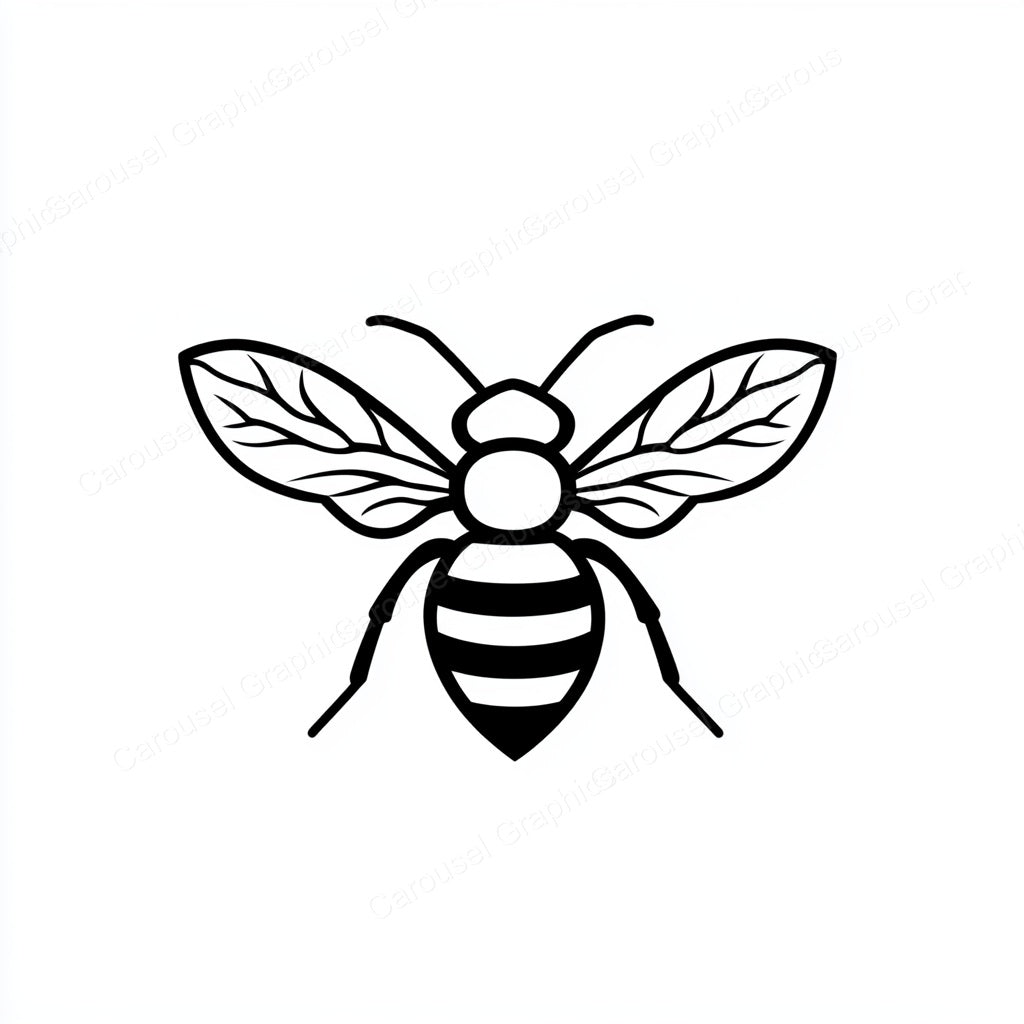 Bee Vector Graphic preview