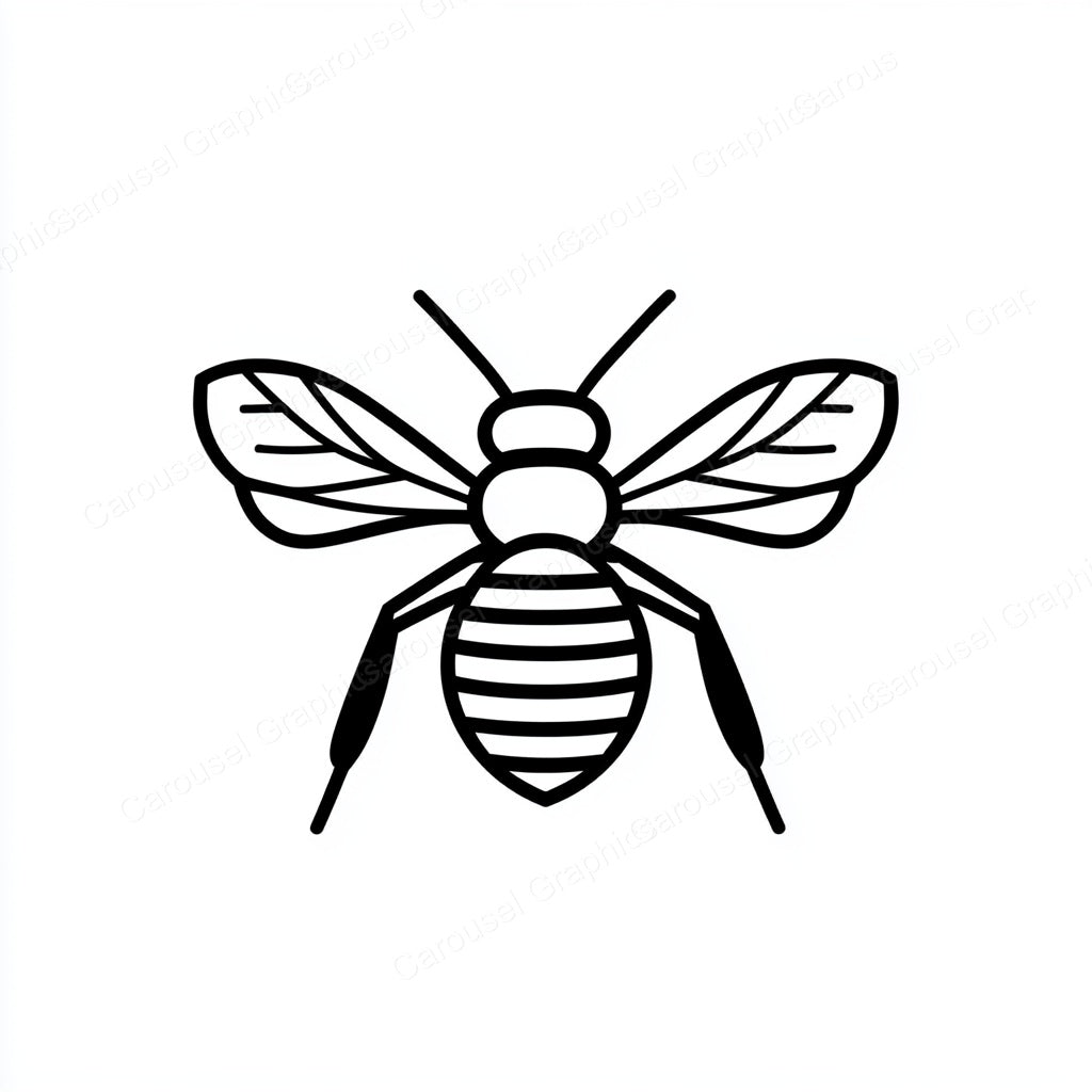 Bee Vector Graphic preview