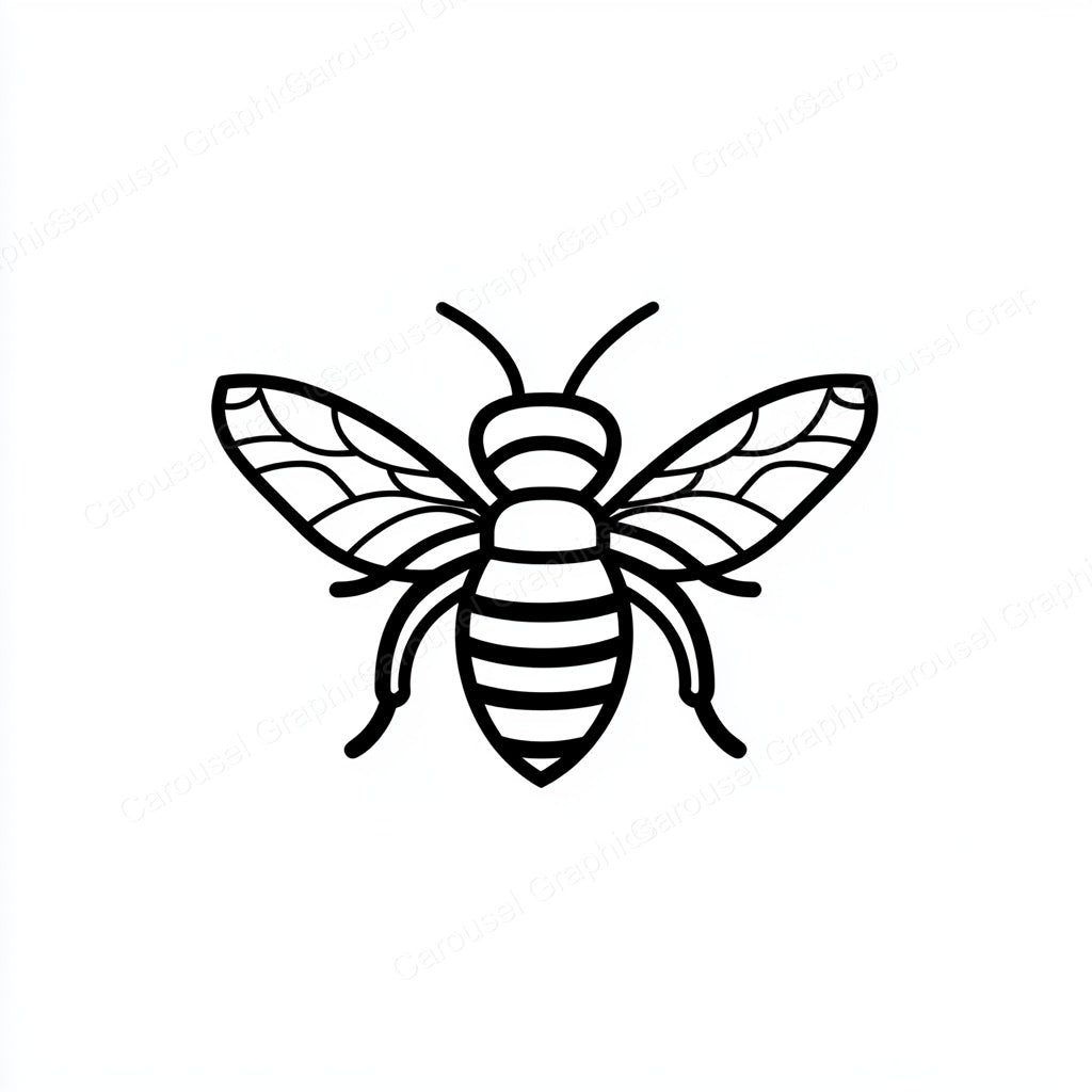 Bee Vector Graphic preview