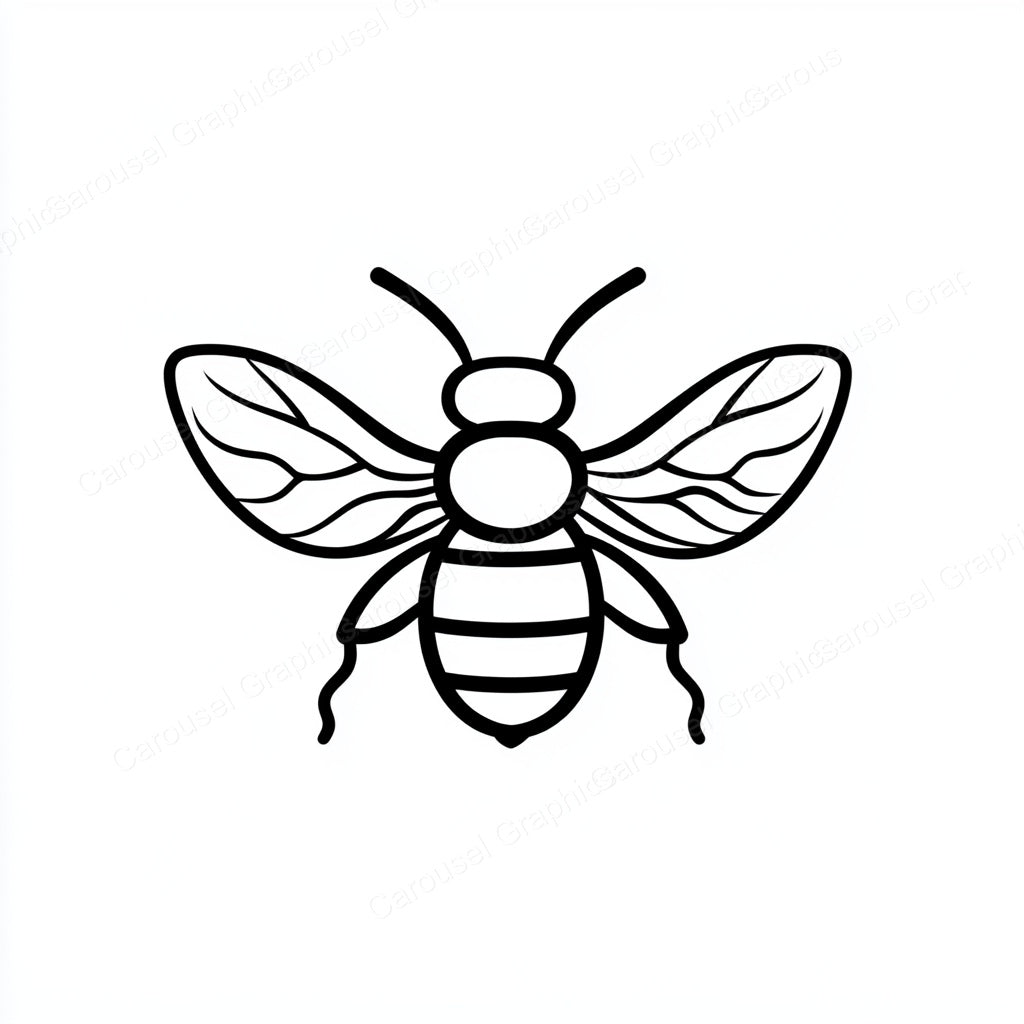 Bee Vector Graphic preview
