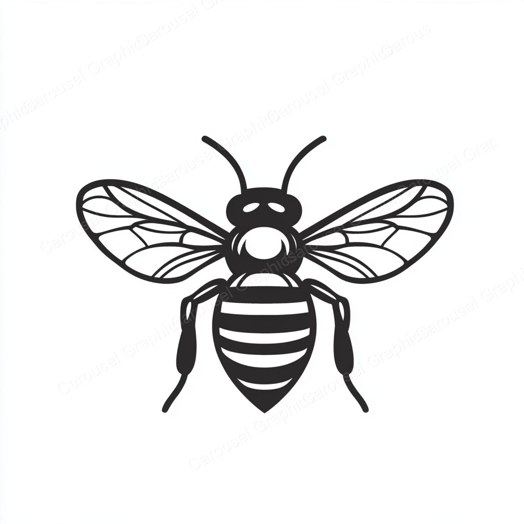 Bee Vector Graphic preview