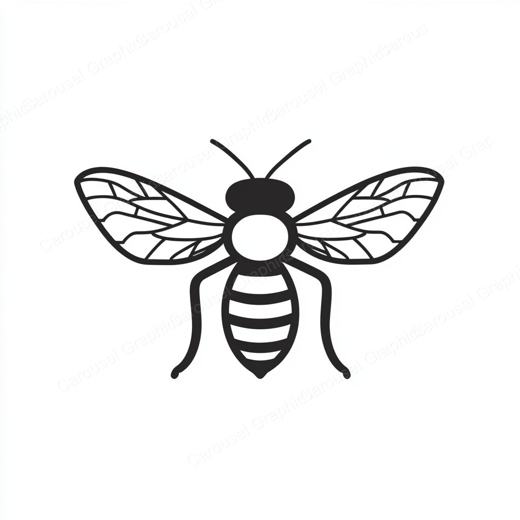 Bee Vector Graphic preview
