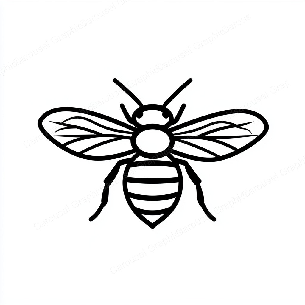 Bee Vector Graphic preview