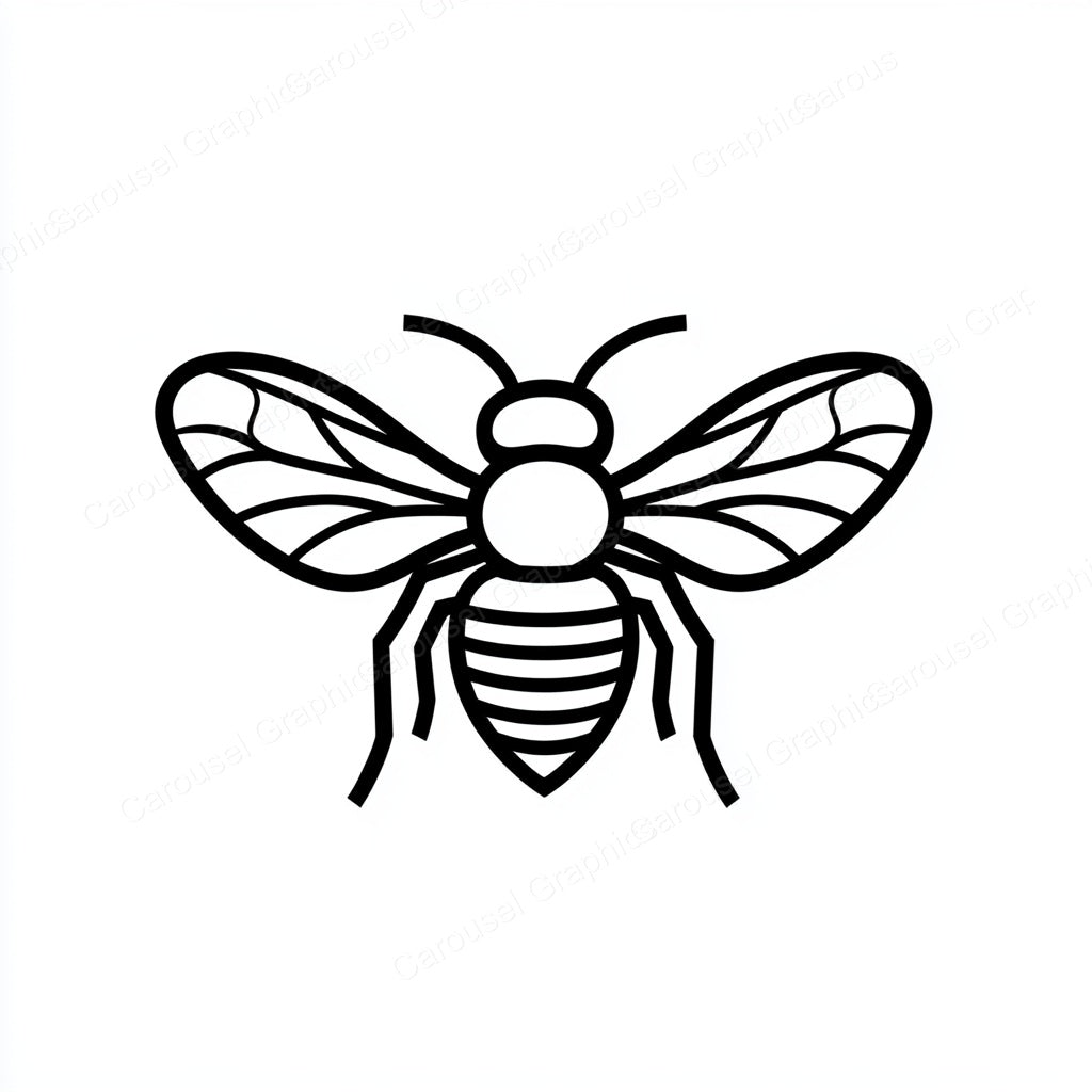 Bee Vector Graphic preview