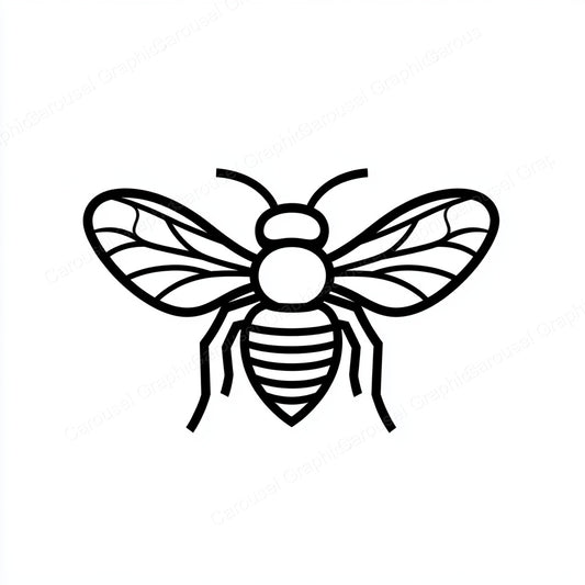 Bee Vector Graphic preview