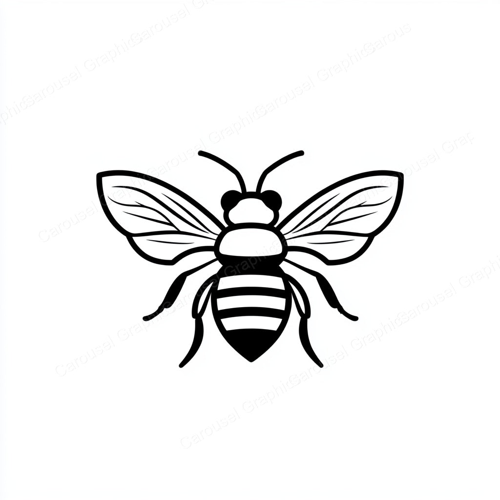 Bee Vector Graphic preview