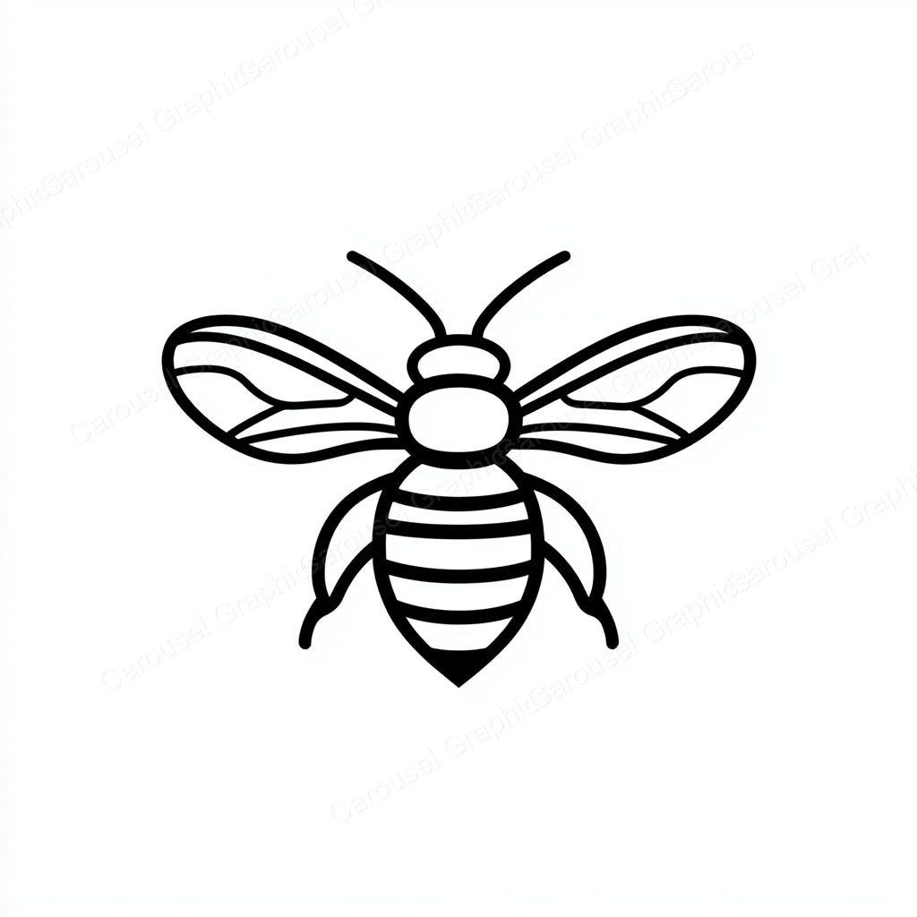 Bee Vector Graphic preview
