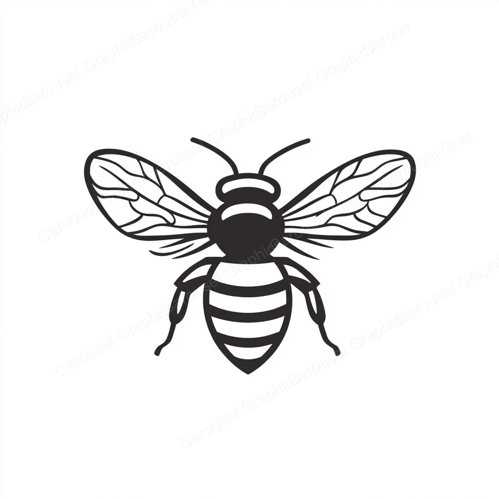 Bee Vector Graphic preview