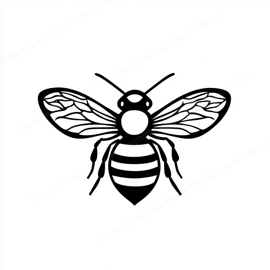 Bee Vector Graphic preview