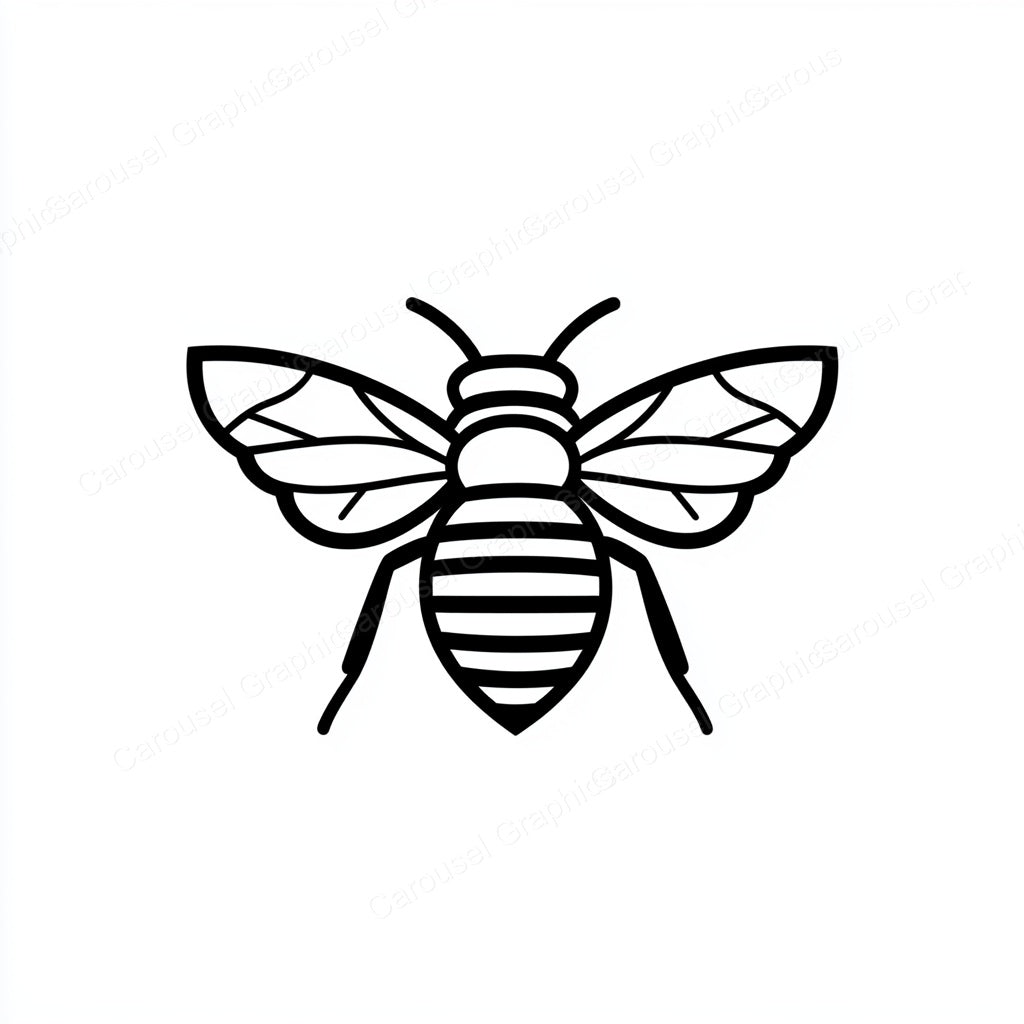 Bee Vector Graphic preview