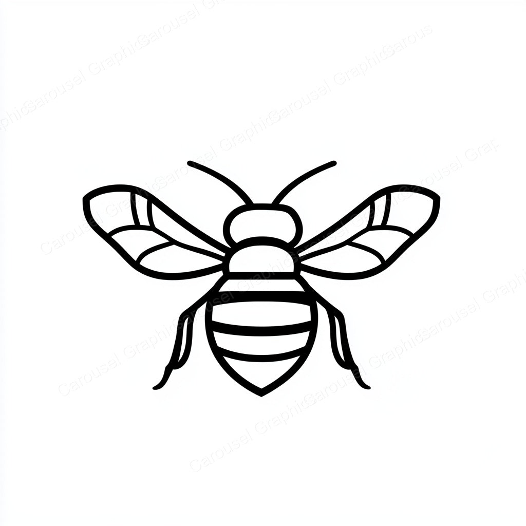 Bee Vector Graphic preview