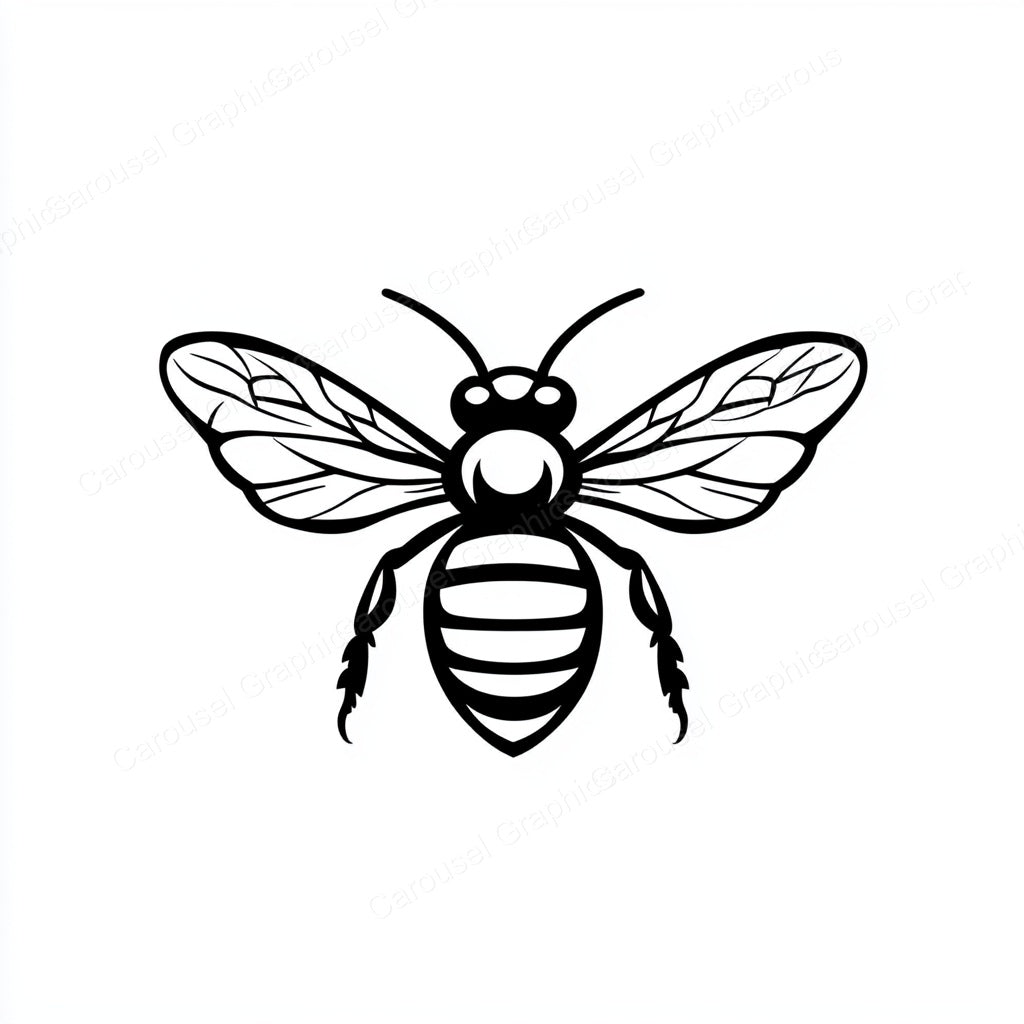 Bee Vector Graphic preview