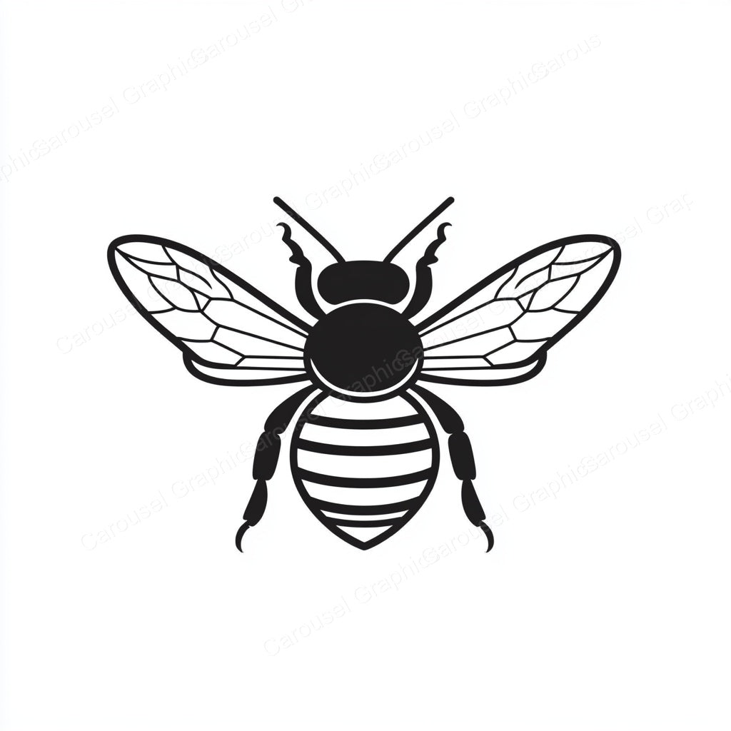 Bee Vector Graphic preview