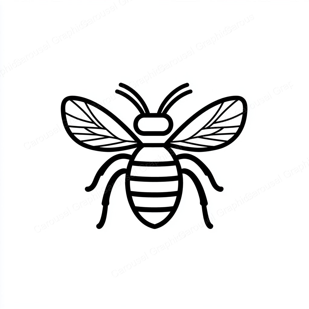 Bee Vector Graphic preview