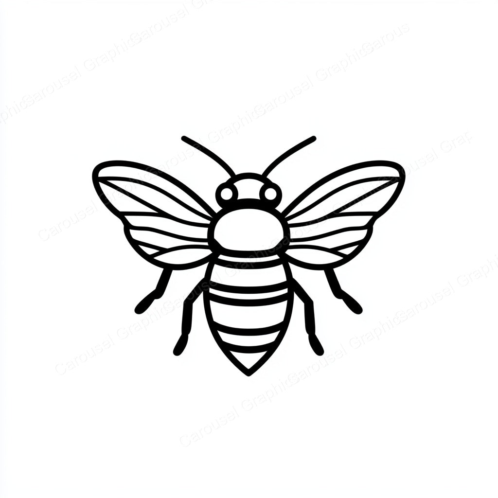Bee Vector Graphic preview
