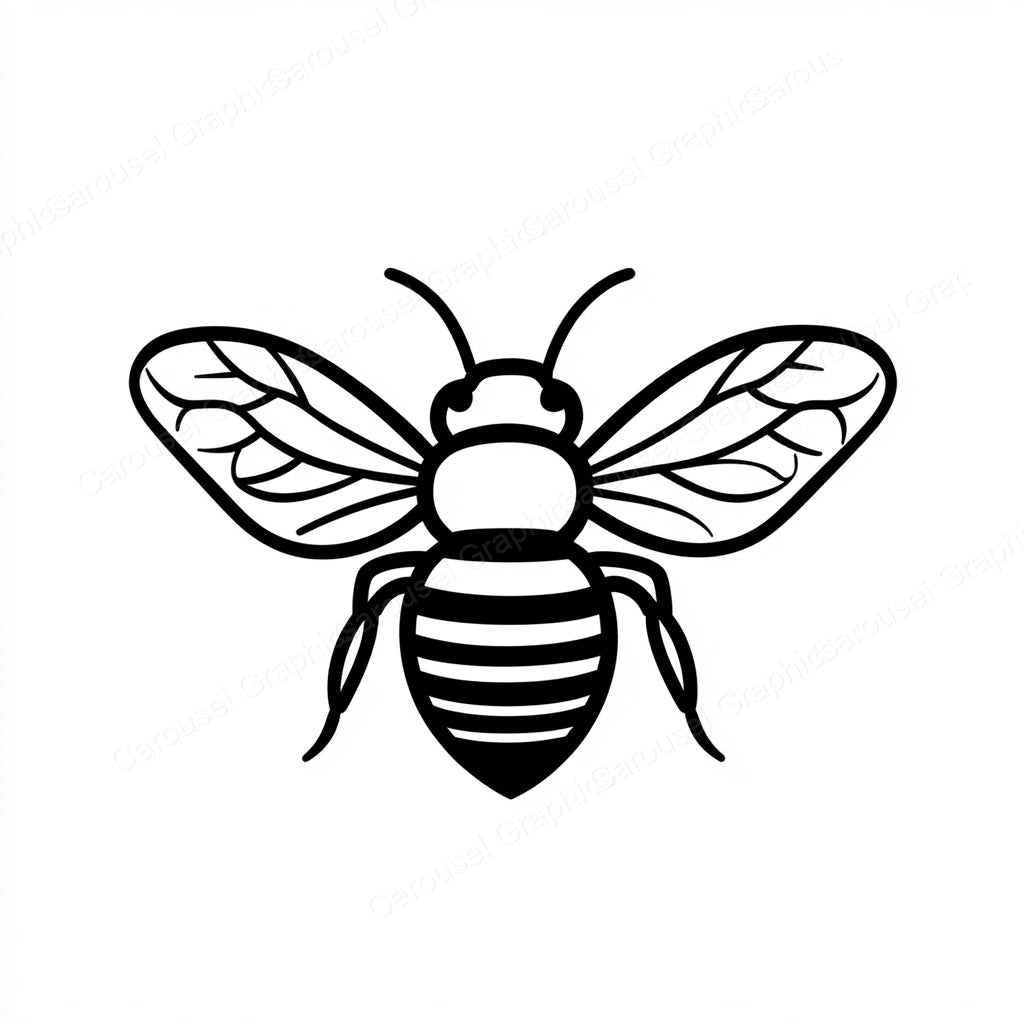 Bee Vector Graphic preview