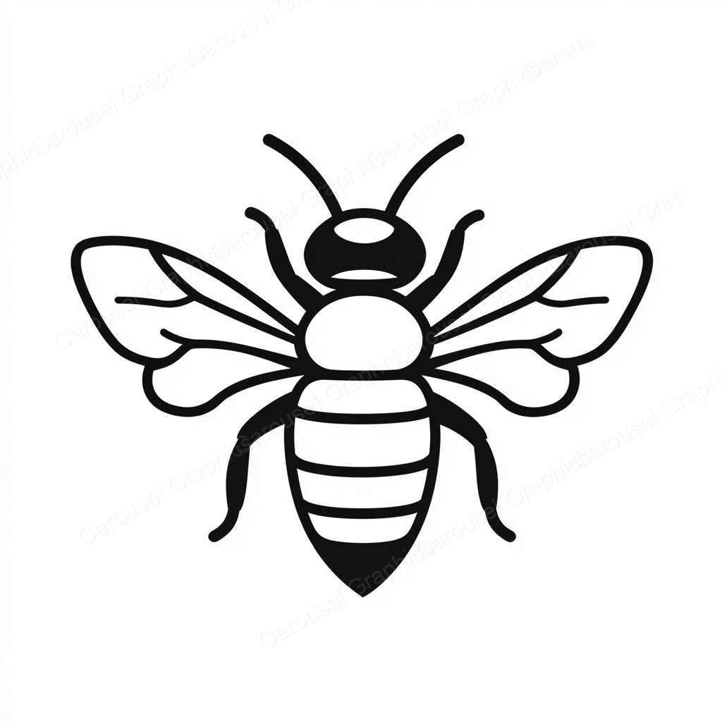 Bee Vector Graphic preview