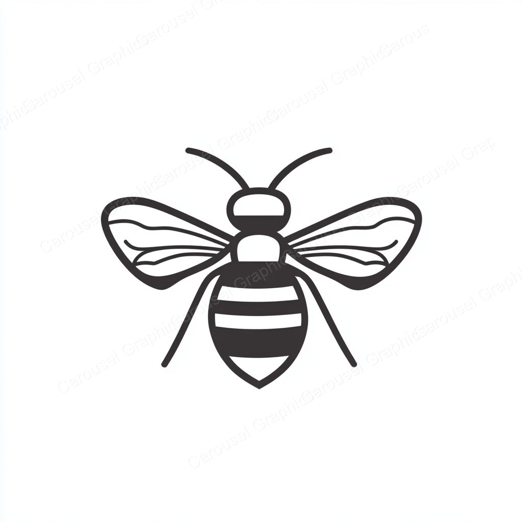 Bee Vector Graphic preview