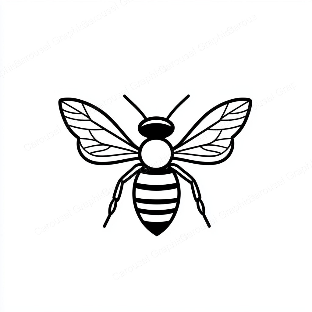 Bee Vector Graphic preview