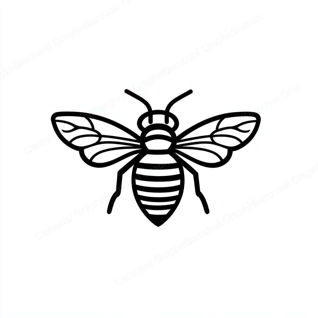 Bee Vector Graphic preview