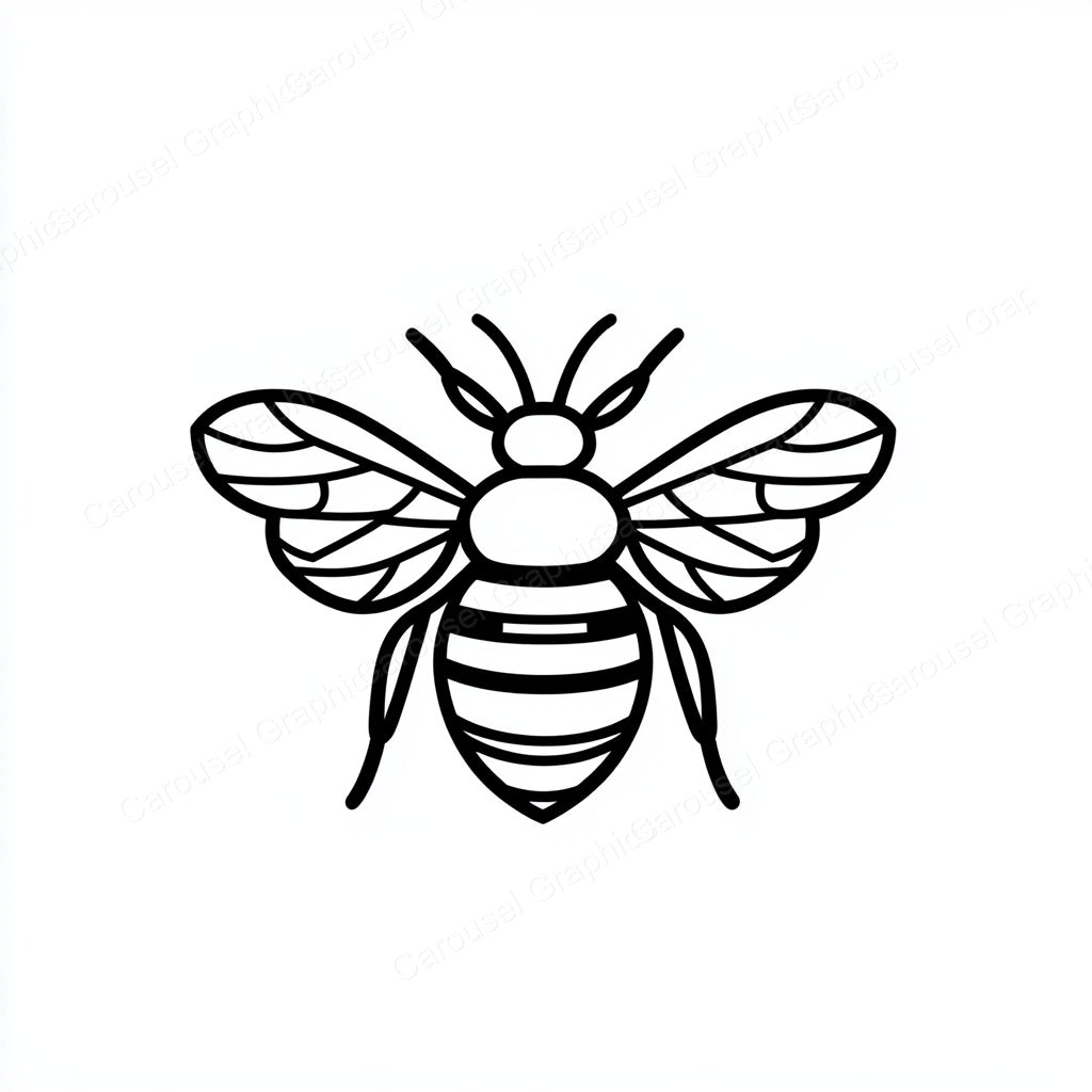 Bee Vector Graphic preview