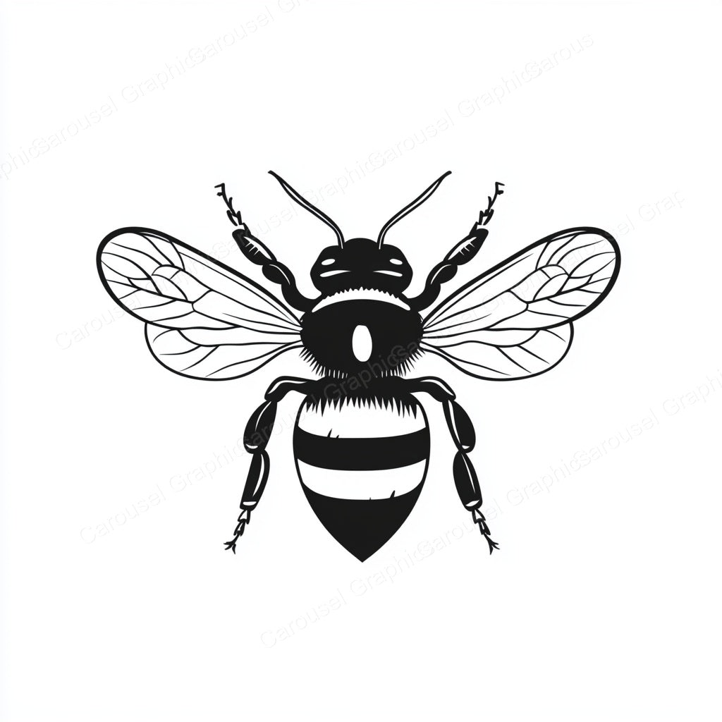 Bee Vector Graphic preview