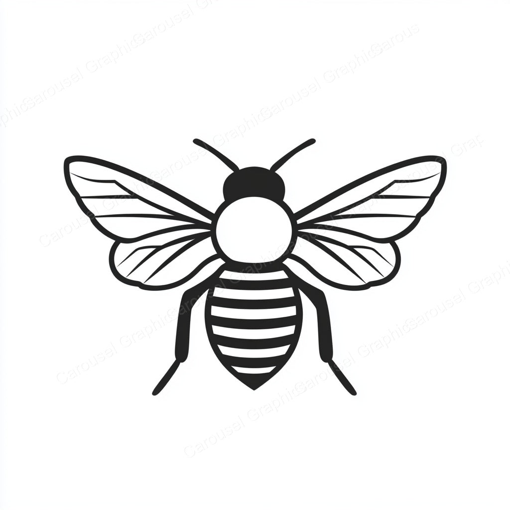 Bee Vector Graphic preview
