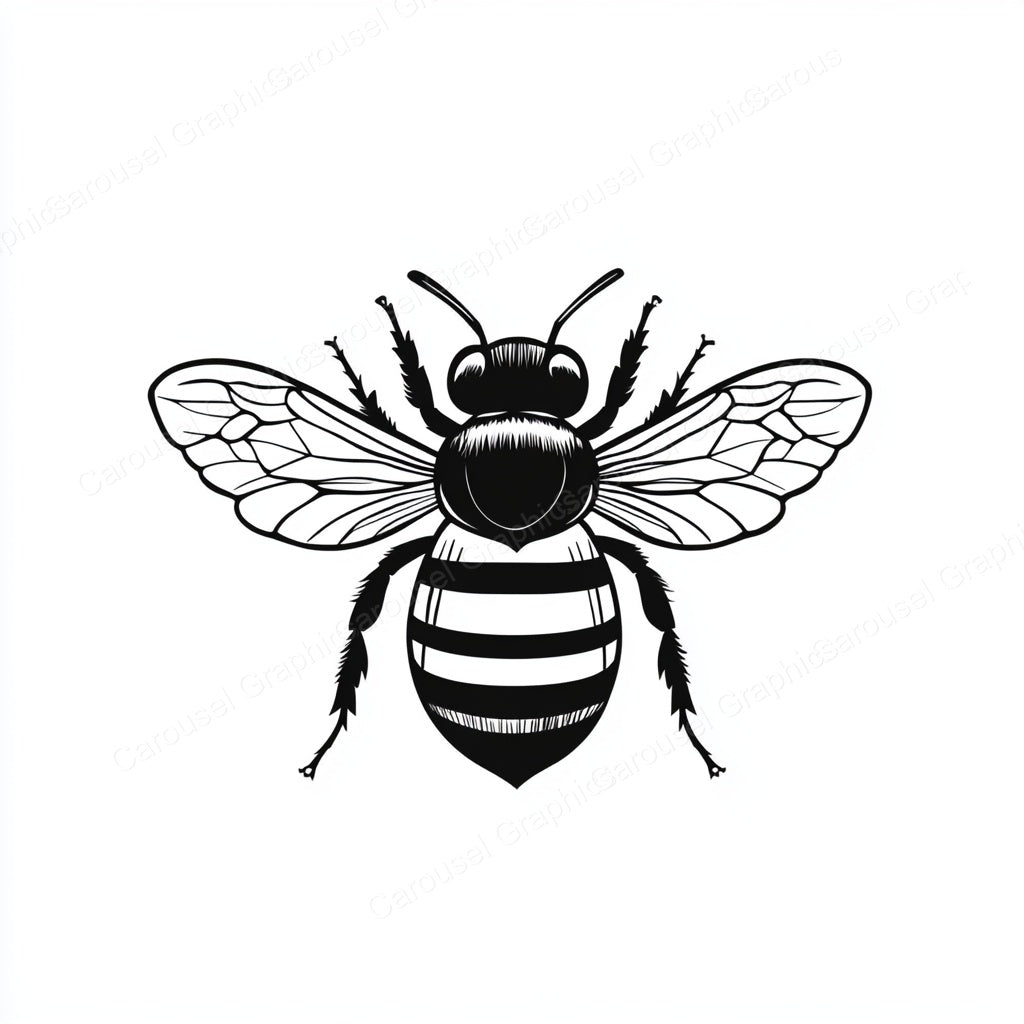 Bee Vector Graphic preview
