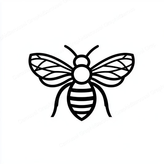 Bee Vector Graphic preview
