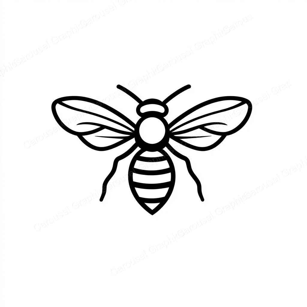 Bee Vector Graphic preview