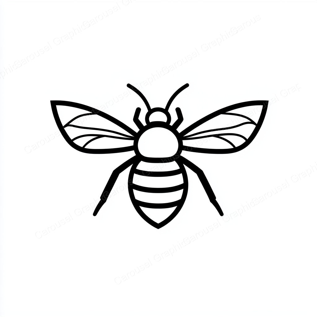 Bee Vector Graphic preview