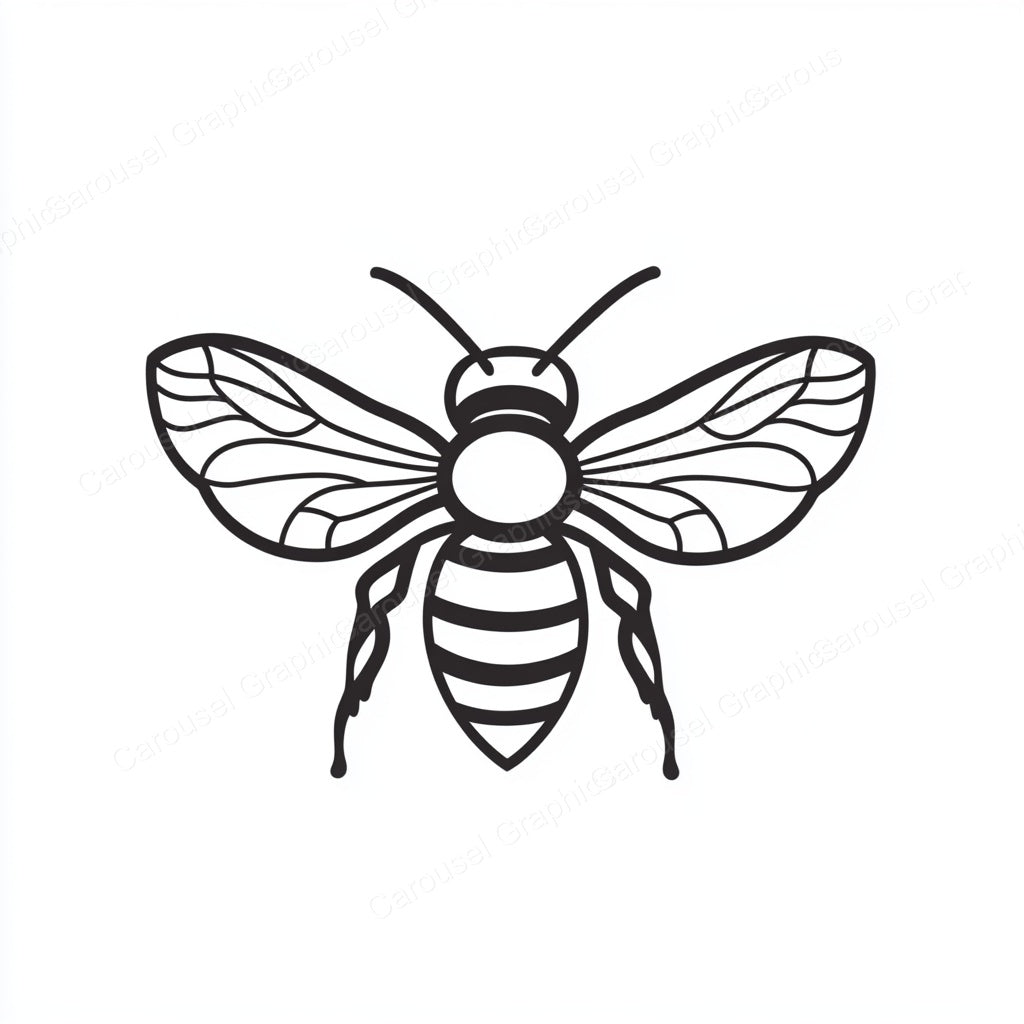 Bee Vector Graphic preview